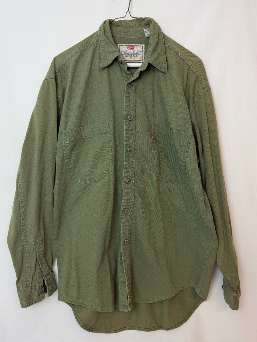 Men's Levi's Olive Button Down Shirt